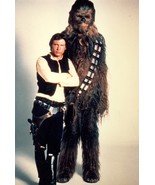 1977’s STAR WARS Han Solo &amp; Chewbacca buddy up 7x10 color portrait  - $152.12 MXN