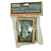 Classic Mini Chalkboard Gold Loop 4-Piece 2 x 3-inch Crafts Message Boar... - £9.57 GBP