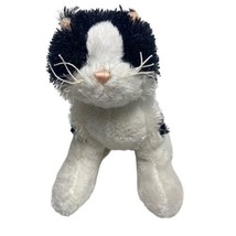 Webkinz  Plush Black and White Long Haired Cat hm016  No code - $12.35