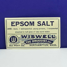 Drug store pharmacy ephemera label advertising Wiswell northampton US ep... - £9.24 GBP