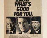 ABC News Tv Guide Print Ad Ted Koppel Peter Jennings TPA9 - £4.68 GBP