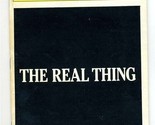 The Real Thing Playbill Tom Stoppard 1984 John Vickery Caroline Lagerfelt - $11.88