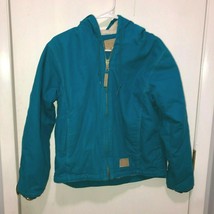 C. E. SCHMIDT Workwear Womens SZ Small Sherpa Fleece Lined Hoodie Cotton Jacket - £31.14 GBP