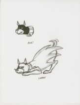 Loston Wallace SIGNED Original Batman Comic Art Sketch ~ Ace the Bat Hound - £20.50 GBP