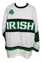 Any Name Number Team Irish Ireland Lucky Hockey Jersey New White Any Size image 4