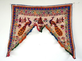 Vintage Welcome Gate Toran Door Valance Window Décor Tapestry Wall Hanging DV52 - £43.42 GBP