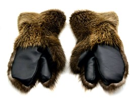 Guantes / mitones largos de piel de castor de invierno para hombre - $220.00+