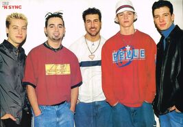 'N Sync  Oli P Oliver Petszokat Justin Timberlake 16"x11" Teen Poster Ce... - $5.94