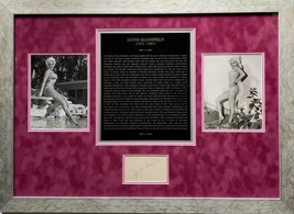 LARGE FRAMED JAYNE MANSFIELD AUTOGRAPHED SIGNED ALBUM PAGE PHOTOS PSA/DN... - £821.37 GBP