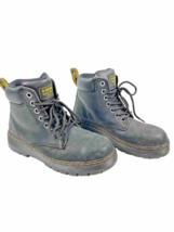 Dr. Martens Steel Toe Boot Airwair Mens Size 8 Safety Shoe Slip Resistant AW140 - £34.23 GBP