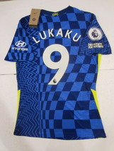 Romelu Lukaku #9 Chelsea FC EPL Match Slim Blue Home Soccer Jersey 2021-2022 - £75.25 GBP