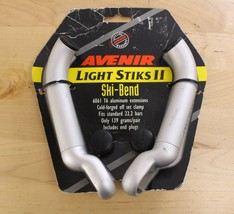 Vintage AVENIR LIGHT STIKS II Silver Ski-Bend Off Road BAR ENDS for Desc... - £7.39 GBP