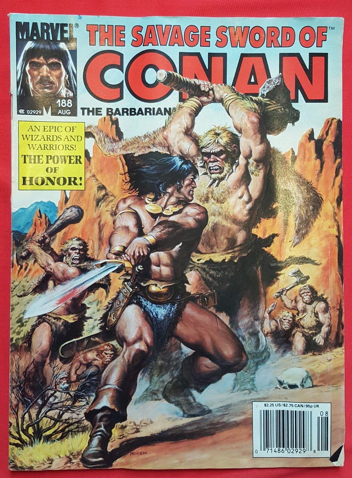 Primary image for The Savage Sword of Conan #188 (August 1991, Marvel Magazine)
