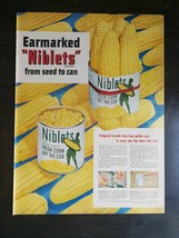 Vintage 1951 Jolly Green Giant Niblets Corn Full Page Original Ad 1221 - $6.64