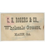 Rogers Co Macon Georgia Wholesale Grocers Victorian business trade card ... - $265.99 MXN