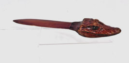 OLD Alligator Letter Opener Page Turner w Teeth 11 inch - $29.21