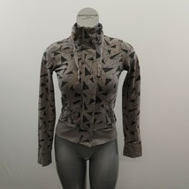 SWS Streetwear Society Women&#39;s Full Zip Jacket Size Small Gray Patterned   - $7.92
