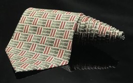 Mens Neck Tie Vintage Guess Usa Brick Silk Tie - £8.56 GBP