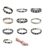Men&#39;s 316L Stainless Steel Motorcycle Chain Bracelet Biker Punk Link Wri... - $253.44 MXN