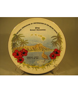 8.5&quot; Porcelain Collector Plate POSTMASTERS 87th Aug 1991 Honolulu [G1] - £9.56 GBP