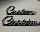 1968 Chrysler Newport Custom Emblems Pair OEM 2842795  - $89.99
