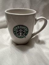 White 2007 Starbucks logo classic Coffee Mug 10.2oz - $12.82