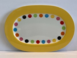 Villeroy &amp; Boch Wonderful World Multicolor Dots Platter 13 3/8&quot; - £38.77 GBP