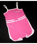 GIRLS 18 MONTHS - Wonder Kids Beach Babe Pink &amp; White Stretch Terrycloth... - €6,94 EUR