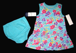 GIRLS 12, 18 or 24 MONTHS - Chaps - Tropical Floral Print PANTIES &amp; DRES... - $20.00