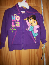 Dora The Explorer Baby Clothes 12M Ho La Hoodie Nick Purple Star Hooded ... - $14.24