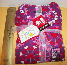 Joe Boxer Women Clothes XS Flannel Sleepwear Set Heart Shirt Top Pant Bo... - $25.64