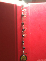 Silver Tone Mini Bookmark Small Black Beaded Chain &amp; Our Lady of Guadalu... - $6.99