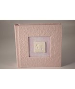 Cute Handmade My Baby 6&quot; x 4&quot; Slip in Pink Photo Album with Footprints - £16.35 GBP