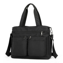 Women Large capacity Nylon Handbags Waterproof Shopping Shoulder Bag Multi-pocke - £25.90 GBP