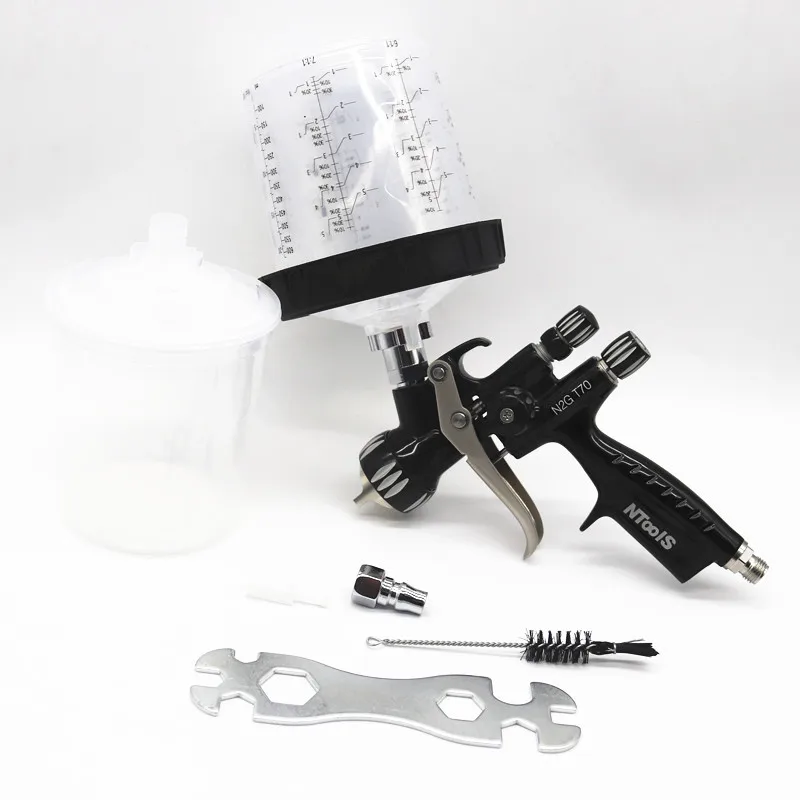Lvlp spray gun with mix tank and adpater spray gun paint gun water based air spray thumb200