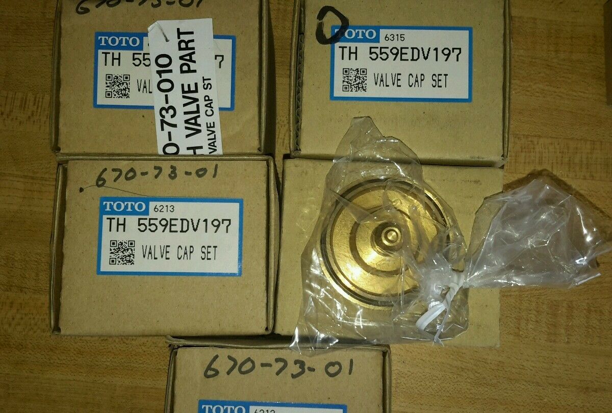 TOTO TH559EDV197 VALVE CAP SET  (LOT OF 5) NEW $69 - $26.33