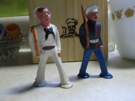 Pod Foot Lead Figures-Marine Marching and Sailor Marching - £15.98 GBP
