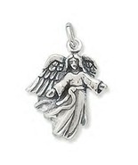 .925 Sterling Silver - Angel With Open Arms Charm - £13.58 GBP