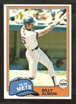 1981 Topps # 163 New York Mets Billy Almon nr mt - £0.39 GBP