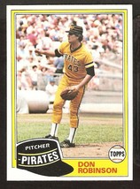 1981 Topps # 168 Pittsburgh Pirates Don Robinson nr mt - £0.39 GBP