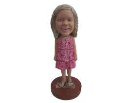 Custom Bobblehead Adorable Baby Girl Wearing A Dress And Slippers - Parents &amp; Ki - $89.00