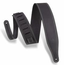 Levy&#39;s Leathers Butter Double Stitch 2.5&quot; wide Garment Leather Guitar Strap; Del - £39.95 GBP+