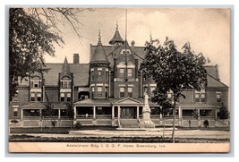 IOOF Odd Fellows Administration Building Greensburg Indiana UNP DB Postcard J18 - $6.88