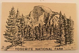 Yosemite National Park CA USA Balsa Wood Novelty Postcard C1980 UNIQUE - £0.78 GBP