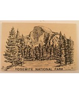 Yosemite National Park CA USA Balsa Wood Novelty Postcard C1980 UNIQUE - $1.34 CAD