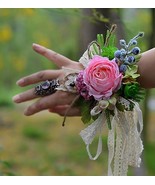 flower wrist corsages bridal wrist corsage wedding wrist prom wrist corsage C025 - £38.75 GBP