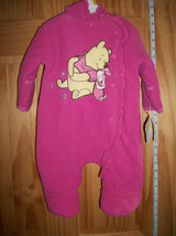 Disney Baby Clothes 3M-6M Winnie the Pooh Pram Pink Piglet Footed Infant Hoodie - $23.74