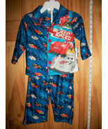 Disney Cars Baby Clothes 12M Infant Boy Sleepwear Set PJ Blue Pajama Pan... - $22.07 CAD