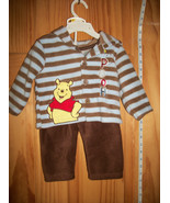 Disney Baby Clothes 3M-6M Winnie the Pooh Infant Pant Set Blue Brown Top... - $22.07 CAD