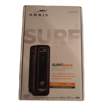 ARRIS SURFboard SBG10 Cable Modem &amp; Wi-Fi Router, Up to 400 Mbps, Save o... - £35.03 GBP